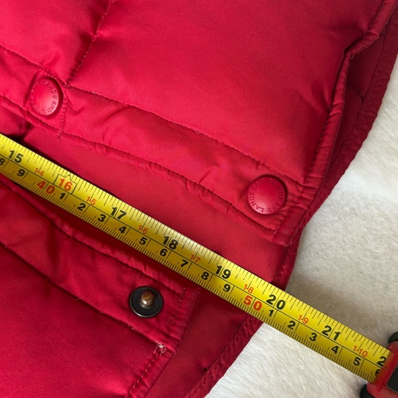 Lands End Kids Youth Red Quilted Down & Feathers Filled Puffer Vest - Picture 6 of 7